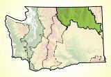 Map of the Okanogan ecoregion in Washington